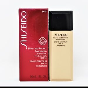 Shiseido Sheer and Perfect Foundation Spf 18 D10